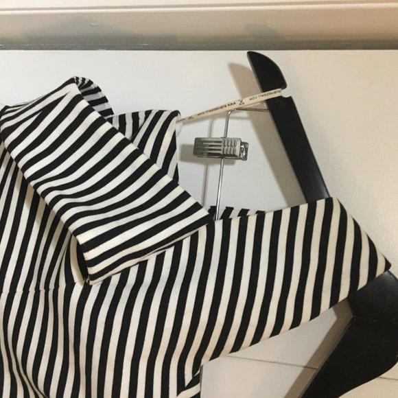 Striped Asymmetrical Abstract Dress - Picture 7 of 7